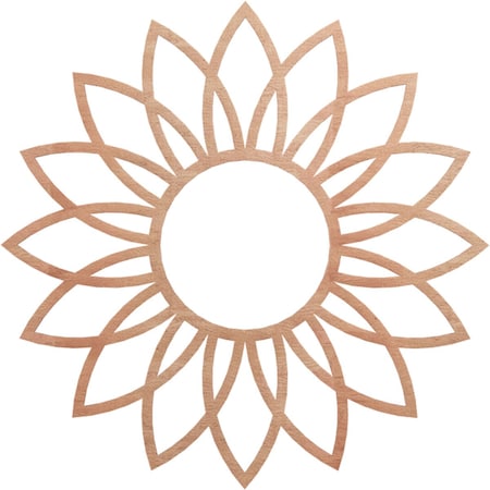 Ekena Millwork Daisy Wood Fretwork Pierced Ceiling Medallion, Cherry, 32"OD x 11 1/8"ID x 3/8"T CMWP32X32X0375DACH